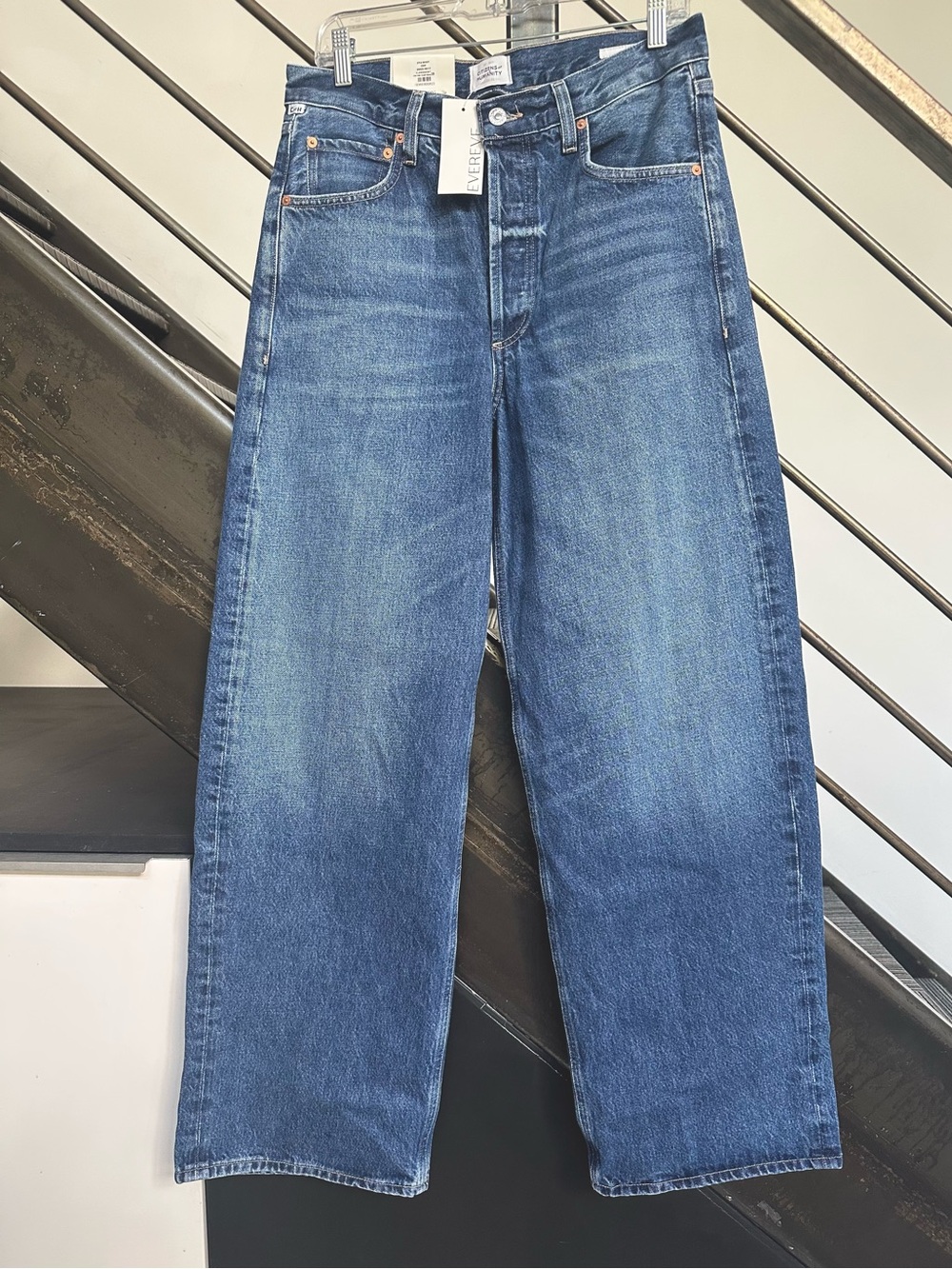 CITIZENS OF HUMANITY Ayla baggy wide leg jeans Claremont wash sz 28 NWT - Picture 5 of 10
